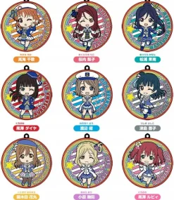Love Live! Sunshine!: Nendoroid Plus Trading Rubber Coaster & Keychain "Mirai no Bokura wa Shitteru yo" 1Box 9pcs