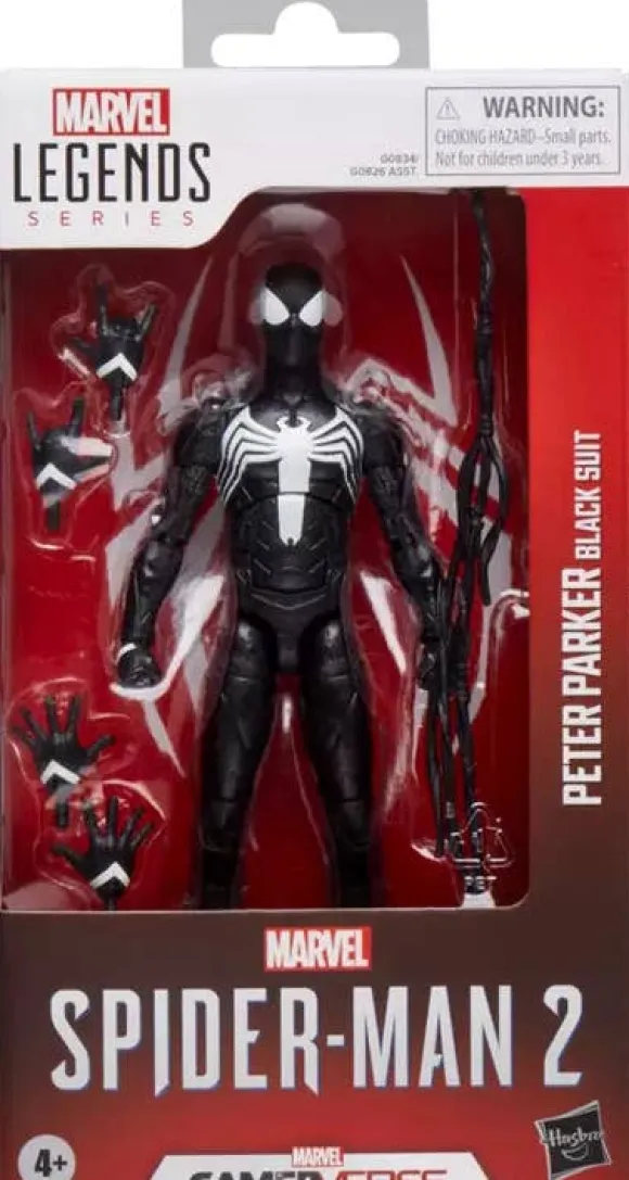 Marvel Legends Series Gamerverse Spider-Man 2 Peter Parker Black Suit