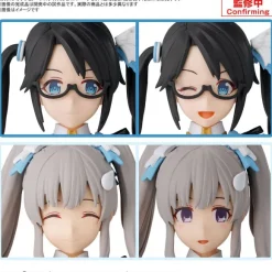 30MS Option Hair Style & Face Parts Set (Yuika Mitsumine / Kiriko Yukoku)