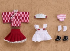 Nendoroid Doll: Outfit Set (Japanese-Style Maid - Pink)