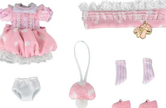 Nendoroid Doll Outfit Set: Mushroom - Girl (Pink)
