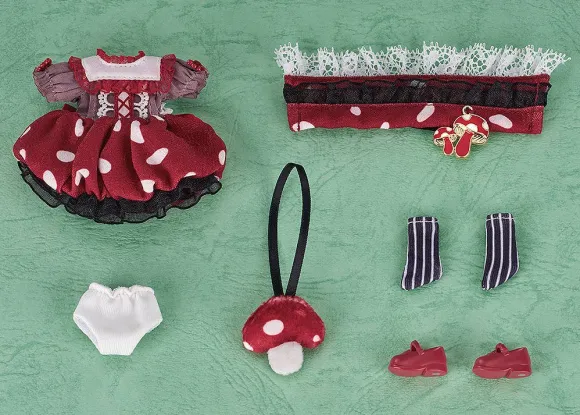 Nendoroid Doll Outfit Set: Mushroom - Girl (Red)