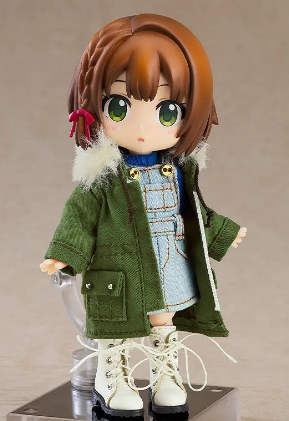 Nendoroid Doll Warm Clothing Set: Boots & Mod Coat (Khaki Green)