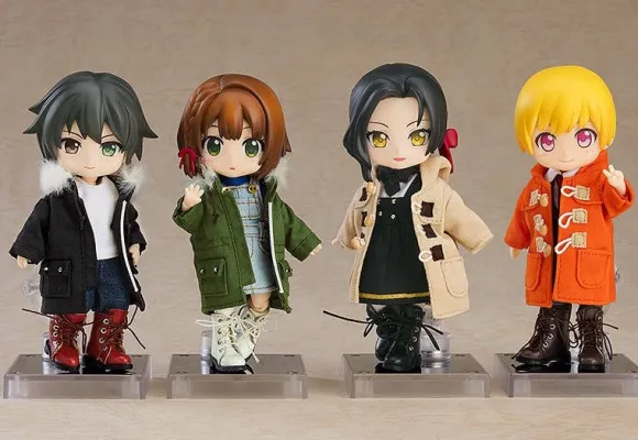 Nendoroid Doll Warm Clothing Set: Boots & Duffle Coat (Orange)