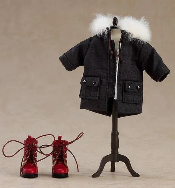 Nendoroid Doll Warm Clothing Set: Boots & Mod Coat (Black)
