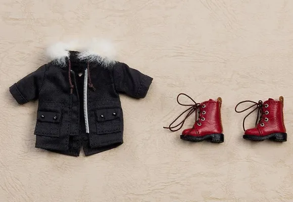 Nendoroid Doll Warm Clothing Set: Boots & Mod Coat (Black)