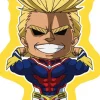 Nendoroid Plus: My Hero Academia Acrylic Keychains Allmight Muscle Form (Reproduction)