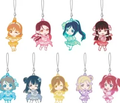 Nendoroid Plus Trading Rubber Charm Strap Love Live! Sunshine!!: Koi ni Naritai AQUARIUM Ver.: 1Box (9pcs)