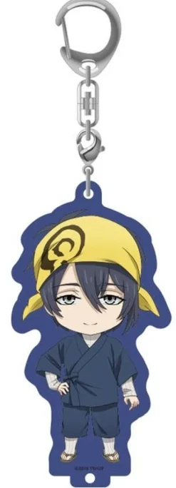 Nendoroid Plus Zoku Touken Ranbu -Hanamaru-: Acrylic Keychain with Stand Mikazuki Munechika