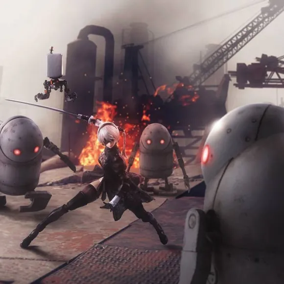 Nier: Automata Bring Arts 2B & Machine Lifeform (Set of 2)
