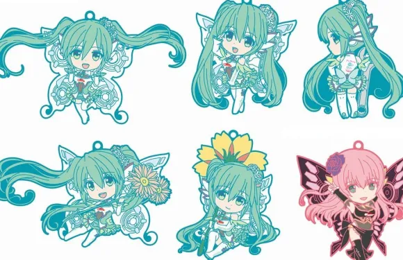 Racing Miku 2017 Ver. Nendoroid Plus Trading Rubber Strap 1Box 6pcs