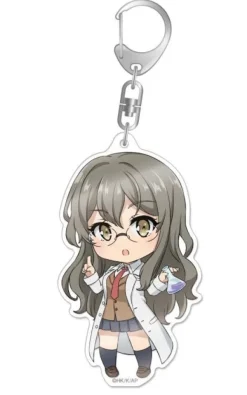 Rascal Does Not Dream of Bunny Girl Senpai: Nendoroid Plus Big Acrylic Keychain Rio Futaba 1