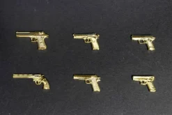 1/12 Realistic Handgun (6 Types) Gold Coating Ver.