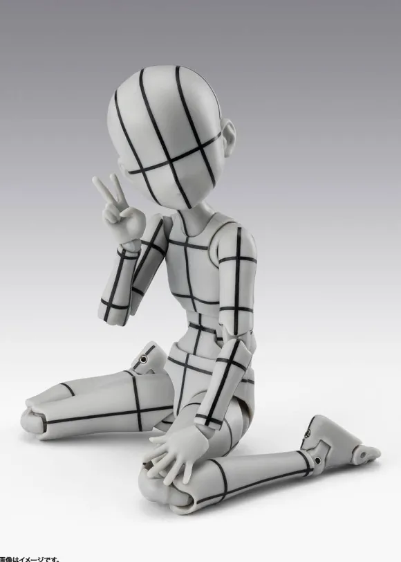 S.H.Figuarts Body-chan -Ken Sugimori- Edition -Wireframe- (Gray Color Ver.)