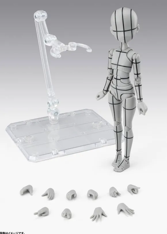 S.H.Figuarts Body-chan -Ken Sugimori- Edition -Wireframe- (Gray Color Ver.)