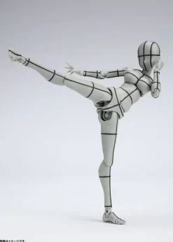S.H.Figuarts Body-chan -Kentaro Yabuki- Wireframe (Gray Color Ver.) (Reissue)