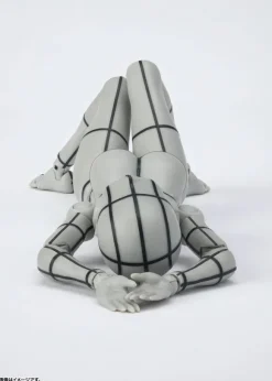 S.H.Figuarts Body-chan -Kentaro Yabuki- Wireframe (Gray Color Ver.) (Reissue)