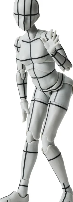 S.H.Figuarts Body-chan -Sports- Edition -Wireframe- (Gray Color Ver.)