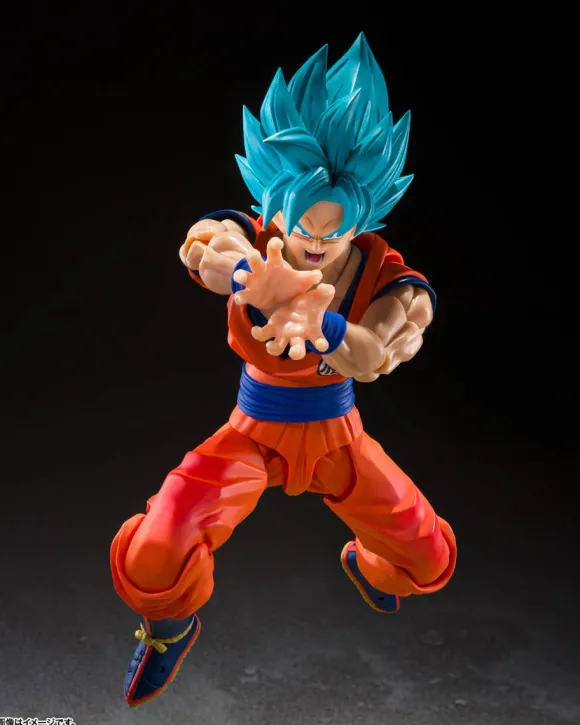 S.H.Figuarts Super Saiyan God Super Saiyan Son Goku Blue Power Transcending Limits