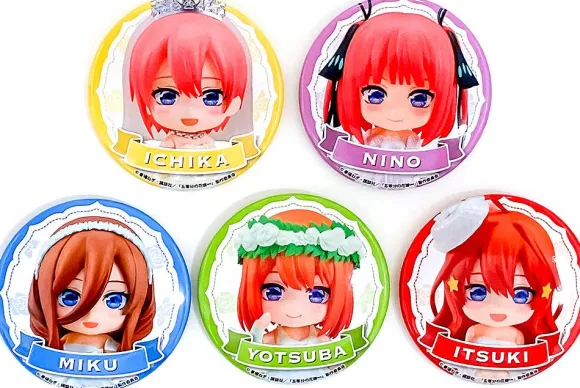 The Quintessential Quintuplets Nendoroid Plus Collectible Pinback Button: 1Box (5pcs)
