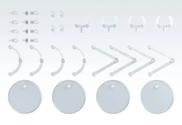 The Simple Stand mini x 4 (for Small Figures & Chibi Figures)