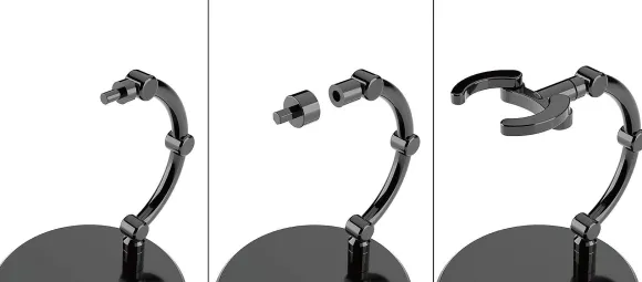 The Simple Stand mini x4 Black (for Small Figures & Chibi Figures)