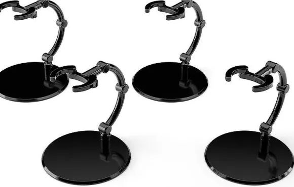 The Simple Stand mini x4 Black (for Small Figures & Chibi Figures)