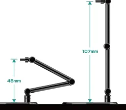 The Simple Stand mini x4 Black (for Small Figures & Chibi Figures)